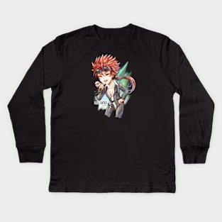 Final Fantasy 7 Remake Reno Kids Long Sleeve T-Shirt